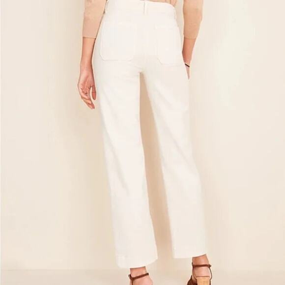 Ann Taylor The Easy Straight Jeans White Size 16 - Picture 2 of 7